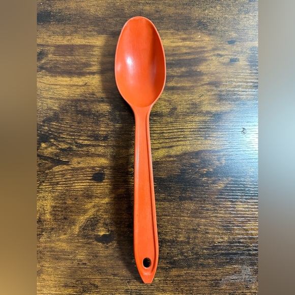 Vintage Foley MCM Orange Spoon plastic Cooking Serving Spoon 11" - Picture 1 of 7